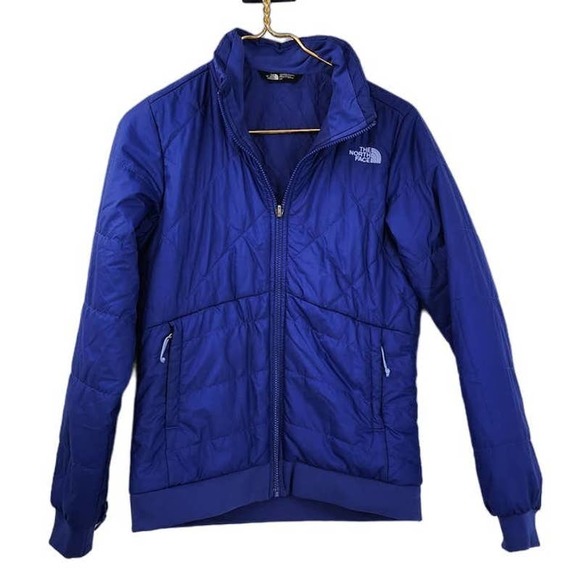 Womens The North Face Blue Jacket Small Puffer Style - Picture 1 of 7